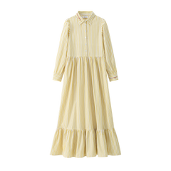 COCO BLANC STRIPED SHIRT DRESS