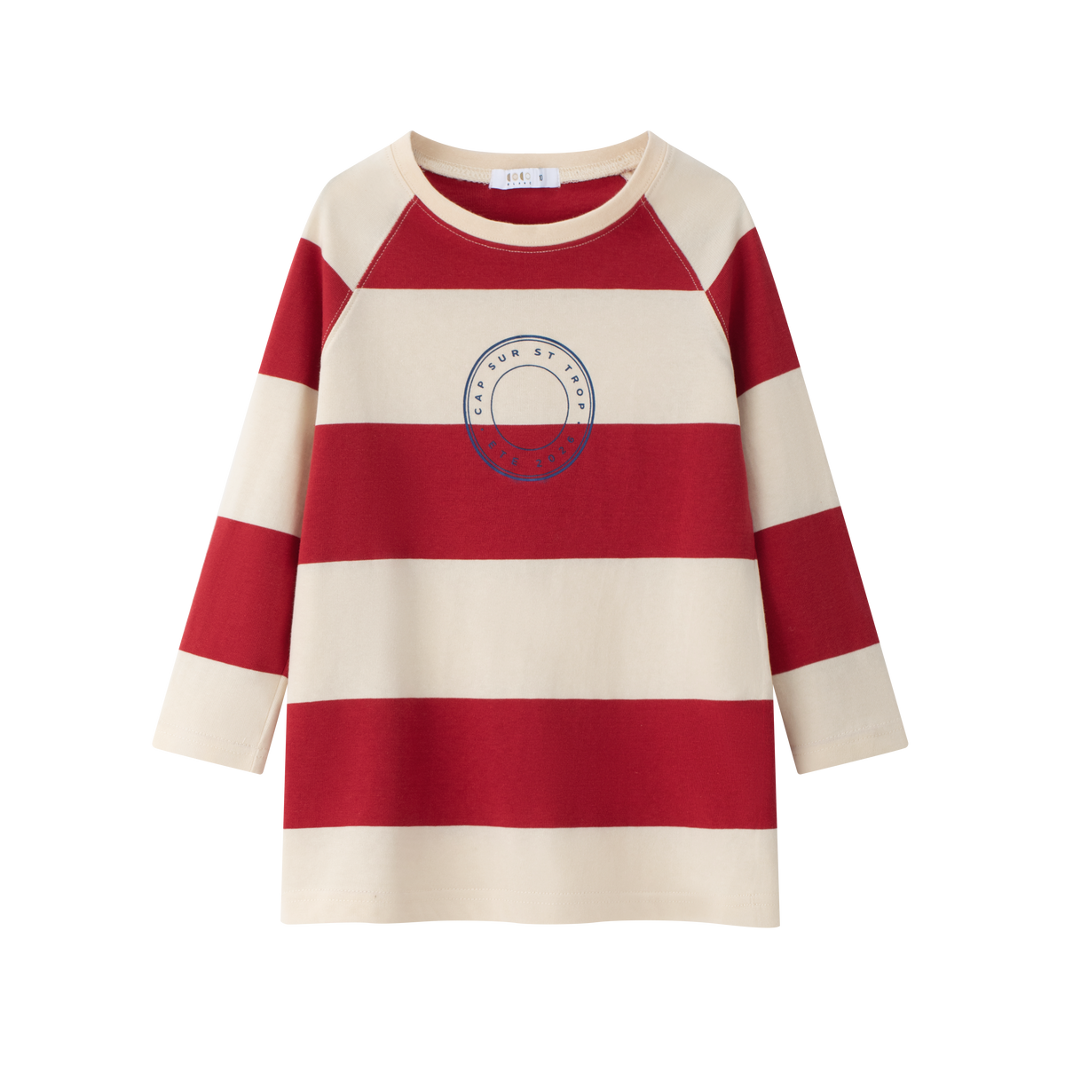 COCO BLANC 2PC STRIPED TEE WITH  SKIRT SET