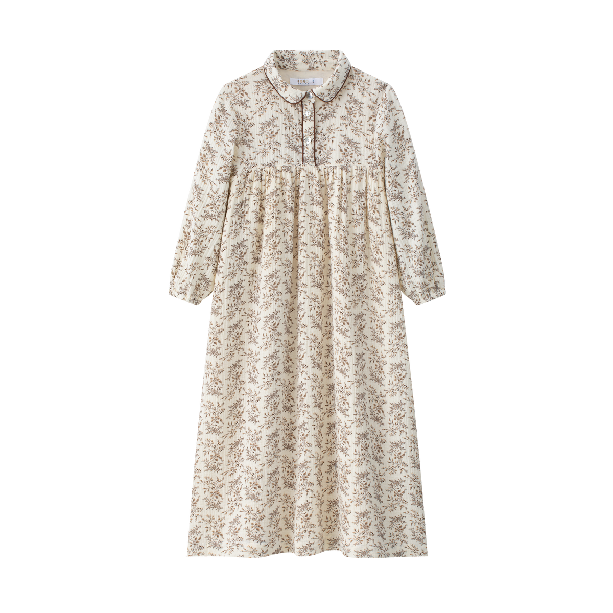 coco blanc cream collar plaid dress Houndstooth Dress CocoBlanc