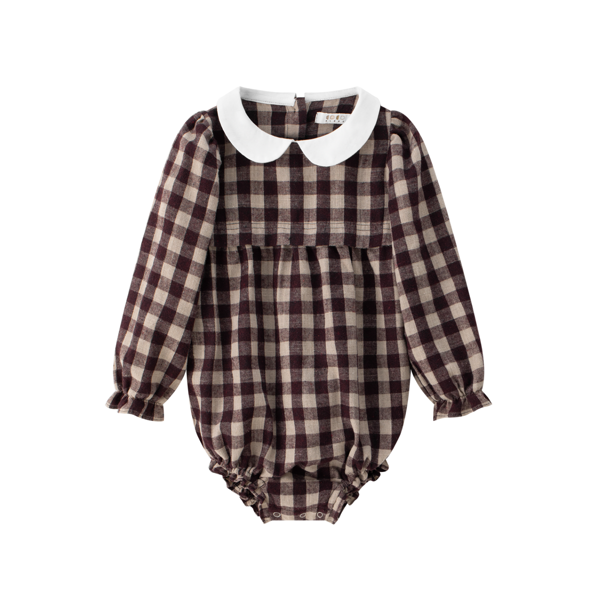 COCO BLANC CHECKED ROMPER