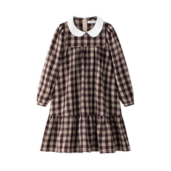 COCO BLANC CHECKED DRESS