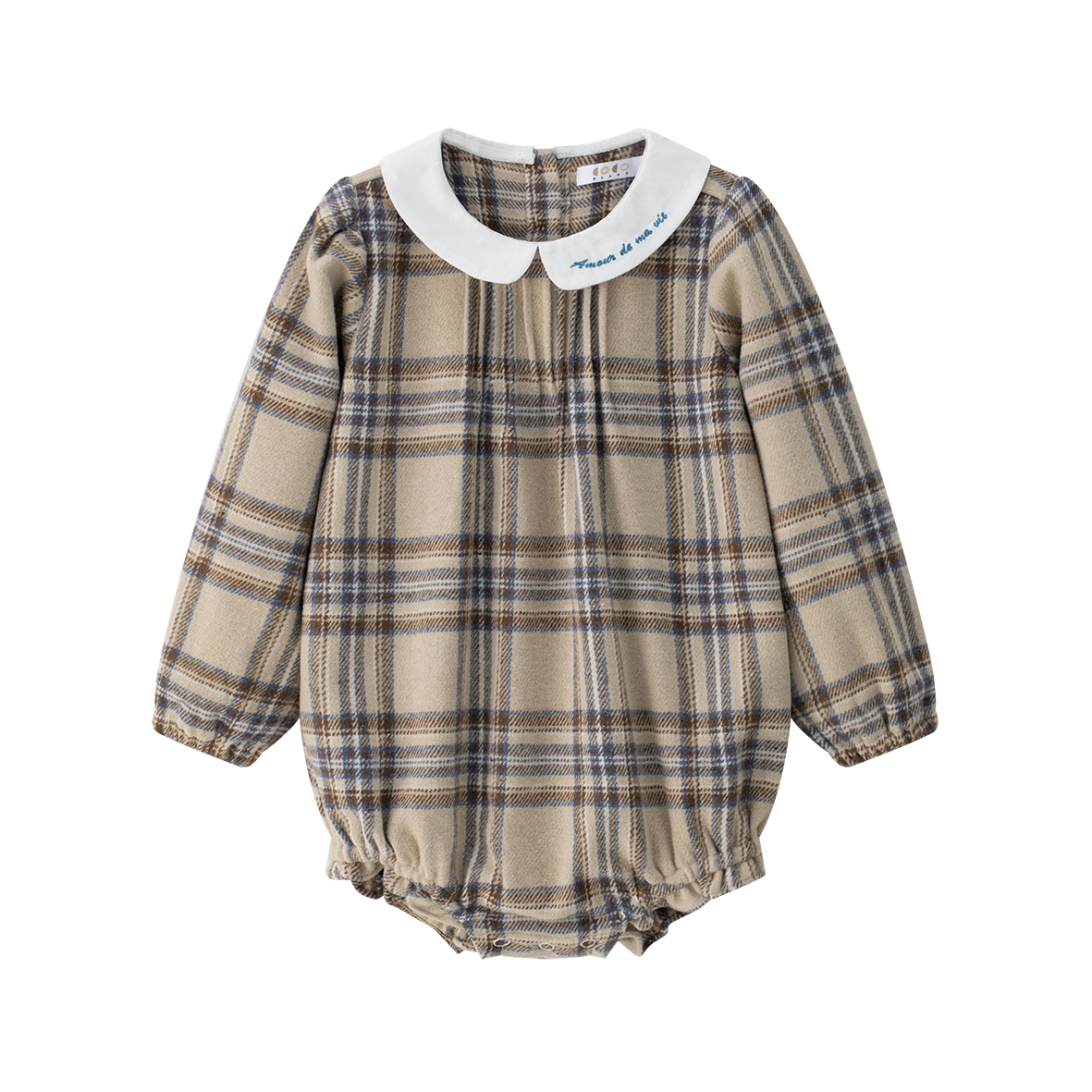COCO BLANC PLAID ROMPER