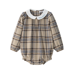 COCO BLANC PLAID ROMPER