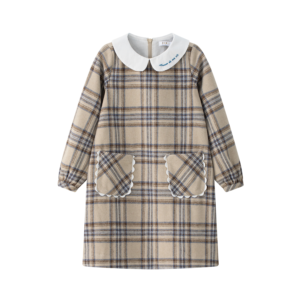 COCO BLANC PLAID ALINE DRESS