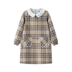 COCO BLANC PLAID ALINE DRESS