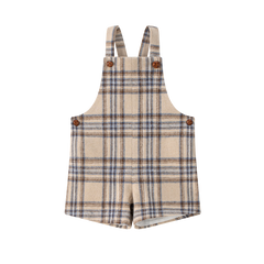 COCO BLANC PLAID OVERALLS
