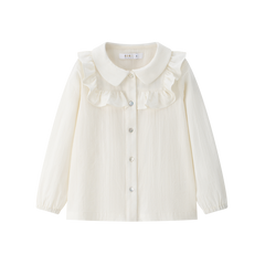 COCO BLANC 2PC RUFFLED BLOUSE WITH RUFFLE BLOOMER SET