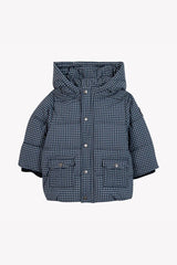 TARTINE ET CHOCOLAT GINGHAM HOODED COAT