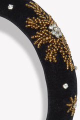 TARTINE ET CHOCOLAT BEADED VELVET HEADBAND