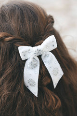 TARTINE ET CHOCOLAT BEADED VELVET HAIR BOW