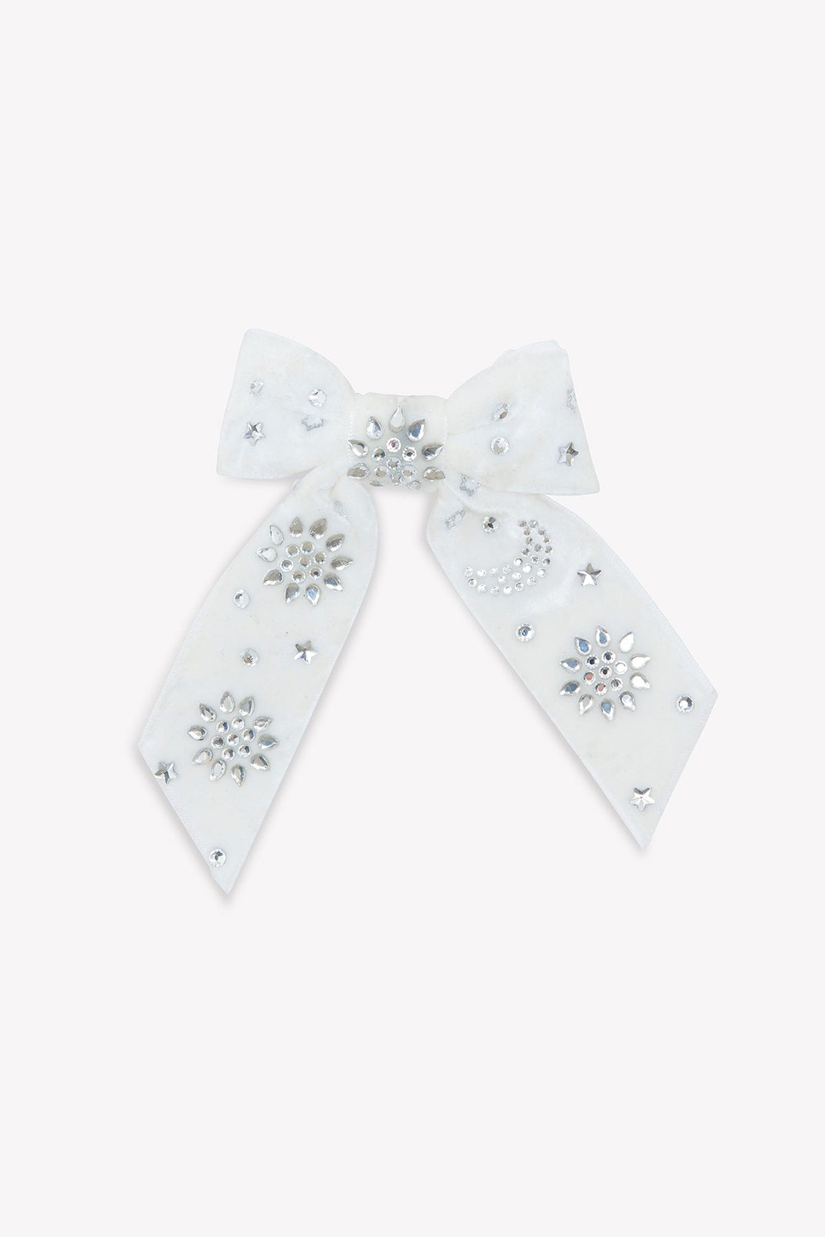 TARTINE ET CHOCOLAT BEADED VELVET HAIR BOW