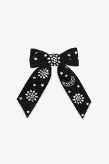 TARTINE ET CHOCOLAT BEADED VELVET HAIR BOW