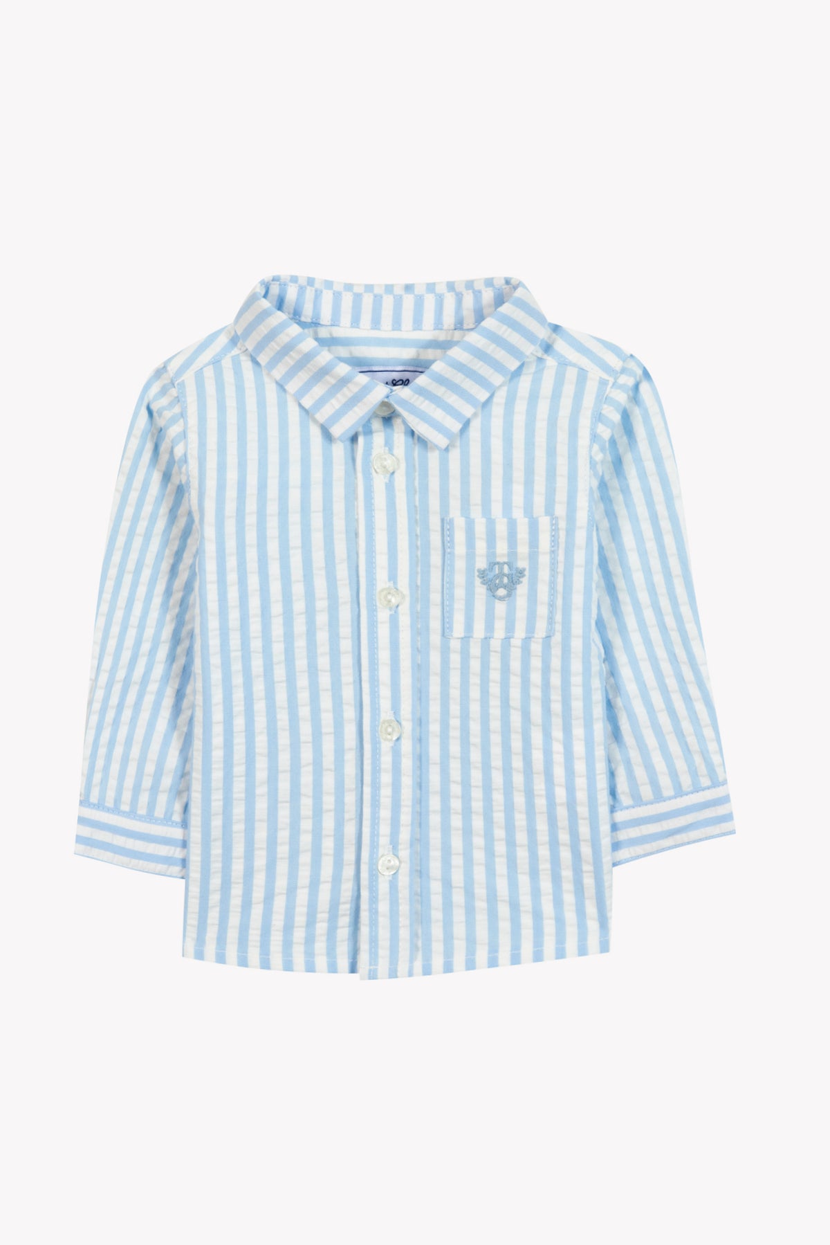 TARTINE ET CHOCOLAT LONG SLEEVE STRIPED COLLAR SHIRT
