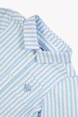 TARTINE ET CHOCOLAT LONG SLEEVE STRIPED COLLAR SHIRT