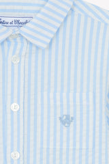 TARTINE ET CHOCOLAT LONG SLEEVE STRIPE COLLAR SHIRT