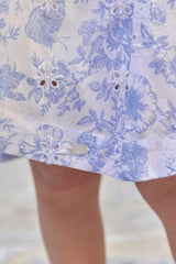 TARTINE ET CHOCOLAT PRINTED RUFFLE SLEEVE DRESS
