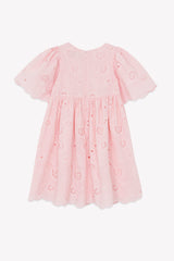 TARTINE ET CHOCOLAT HIGHWAISTED EYELET SCALLOPE DRESS