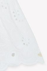 TARTINE ET CHOCOLAT EYELET TIERED RUFFLE SLEEVE JUMPER
