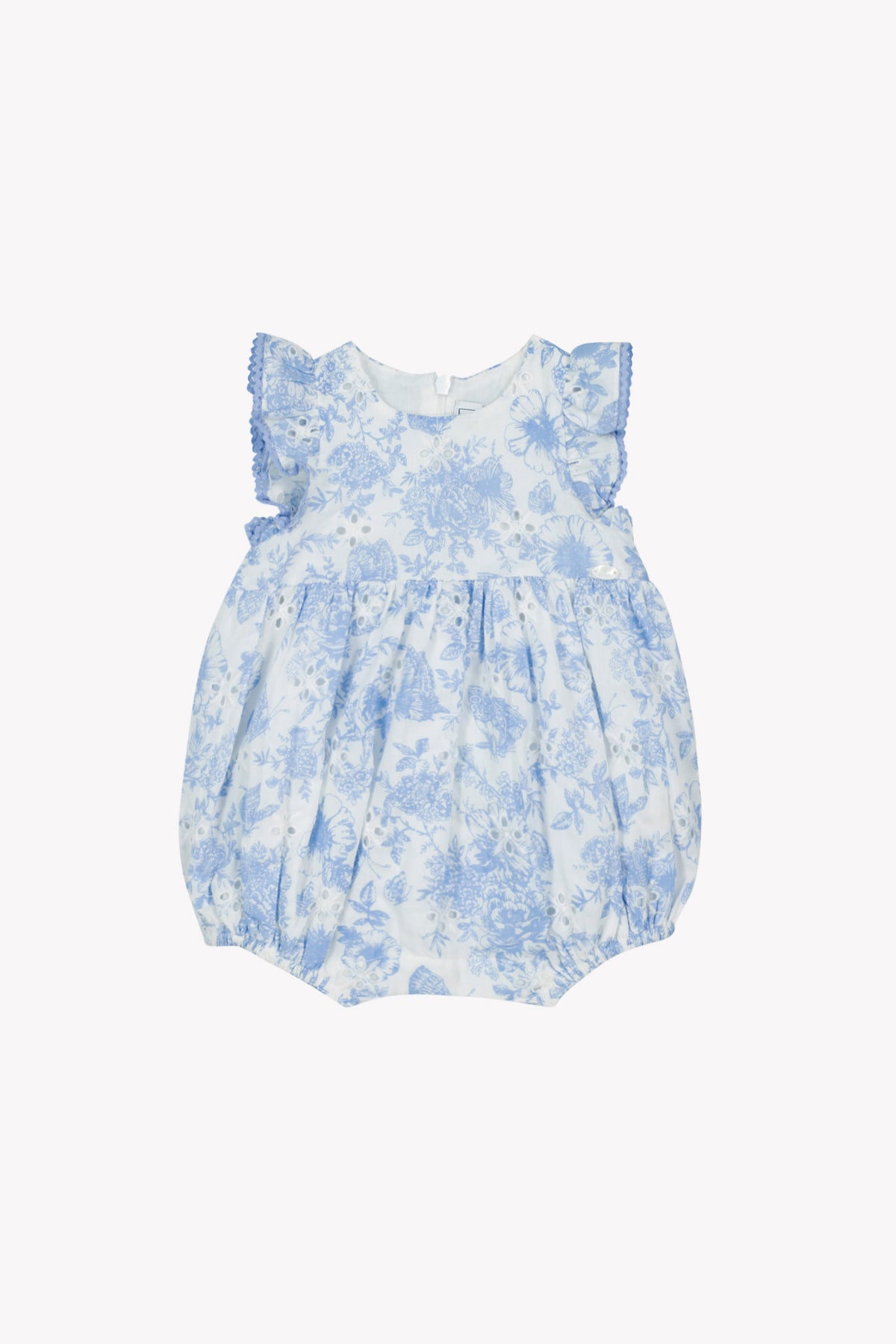 TARTINE ET CHOCOLAT PRINTED ROMPER WITH RUFFLE SLEEVES