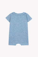 TARTINE ET CHOCOLAT SHORT SLEEVE COLLAR ROMPER WITH BUTTONS