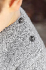 TARTINE ET CHOCOLAT TC LOGO KNIT PULLOVER SWEATER BUTTON BY SHOULDER
