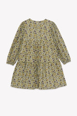 TARTINE ET CHOCOLAT LONG SLEEVE FLORAL SMOCKED DRESS DROP DRESS
