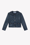 TARTINE ET CHOCOLAT SHORT LEATHER PETERPAN JACKET