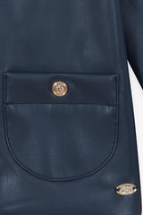 TARTINE ET CHOCOLAT SHORT LEATHER PETERPAN JACKET