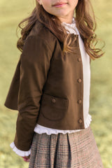 TARTINE ET CHOCOLAT SHORT PETERPAN BUTTON DOWN JACKET