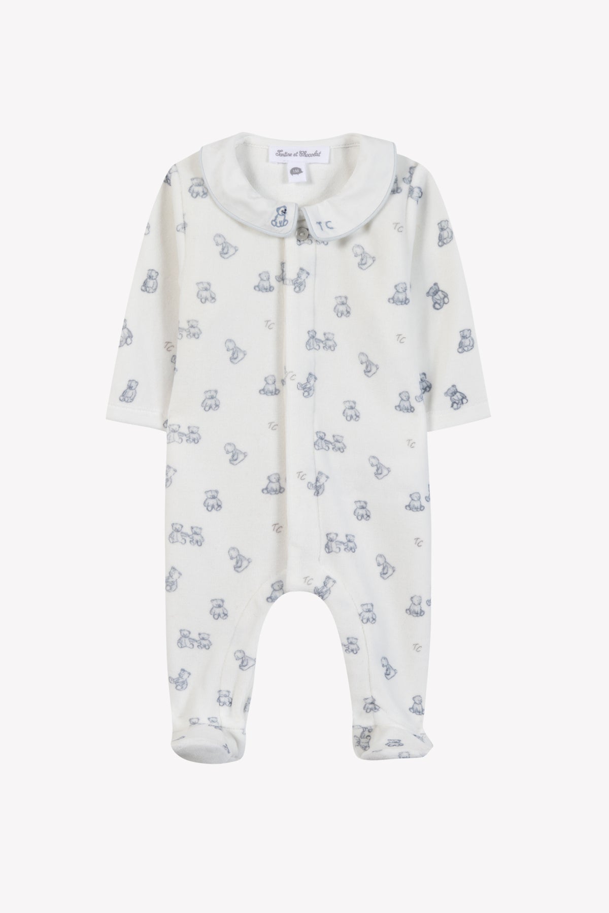 TARTINE ET CHOCOLAT 4PC FOOTIE HAT BIB AND BLANKET