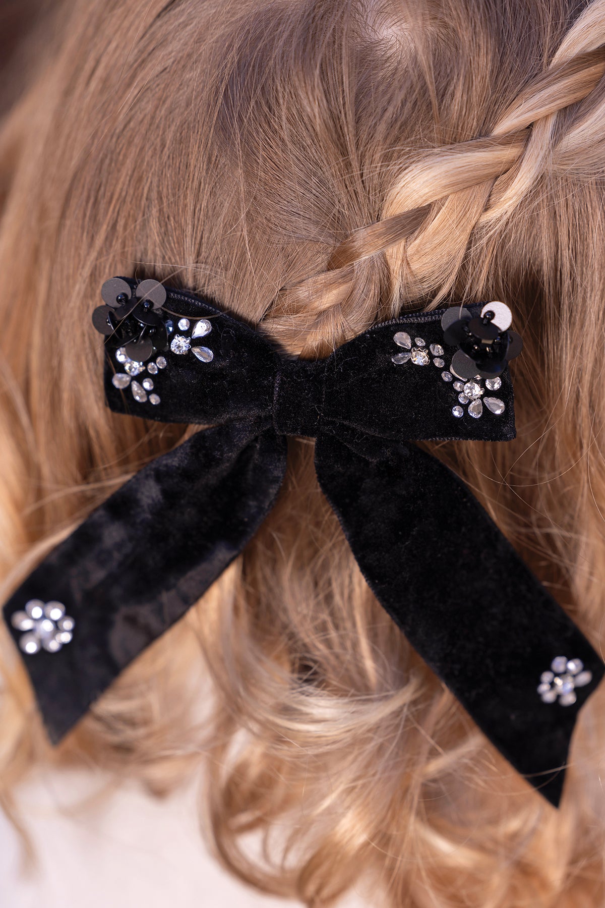 TARTINE ET CHOCOLAT BOW CLIP WITH GEMS