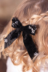TARTINE ET CHOCOLAT BOW CLIP WITH GEMS
