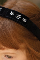 TARTINE ET CHOCOLAT VELVET GEM DETAIL HEADBAND
