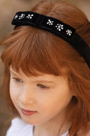 TARTINE ET CHOCOLAT VELVET GEM DETAIL HEADBAND