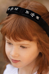 TARTINE ET CHOCOLAT VELVET GEM DETAIL HEADBAND