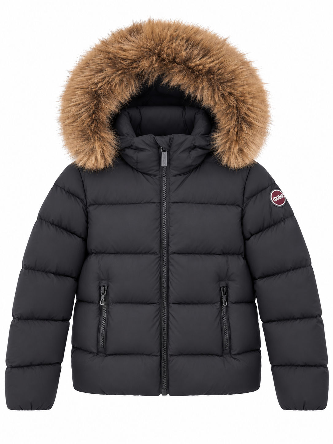 COLMAR HOODIE QUILTED CONTRAST INSERT ON SHOULDER AND HOOD JACKET