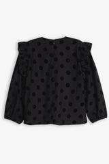 WOLF & RITA 2PC POLKA DOT BLOUSE AND SKIRT SET