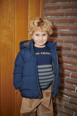 COPENHAGEN COLORS STRIPED LOGO SWEATER