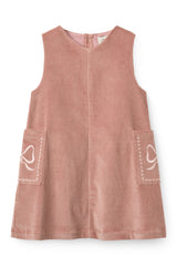 COPENHAGEN COLORS EMBROIDERED POCKETS CORDUROY JUMPER