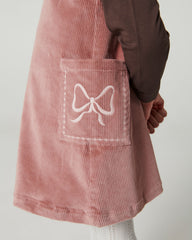 COPENHAGEN COLORS EMBROIDERED POCKETS CORDUROY JUMPER