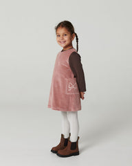 COPENHAGEN COLORS EMBROIDERED POCKETS CORDUROY JUMPER