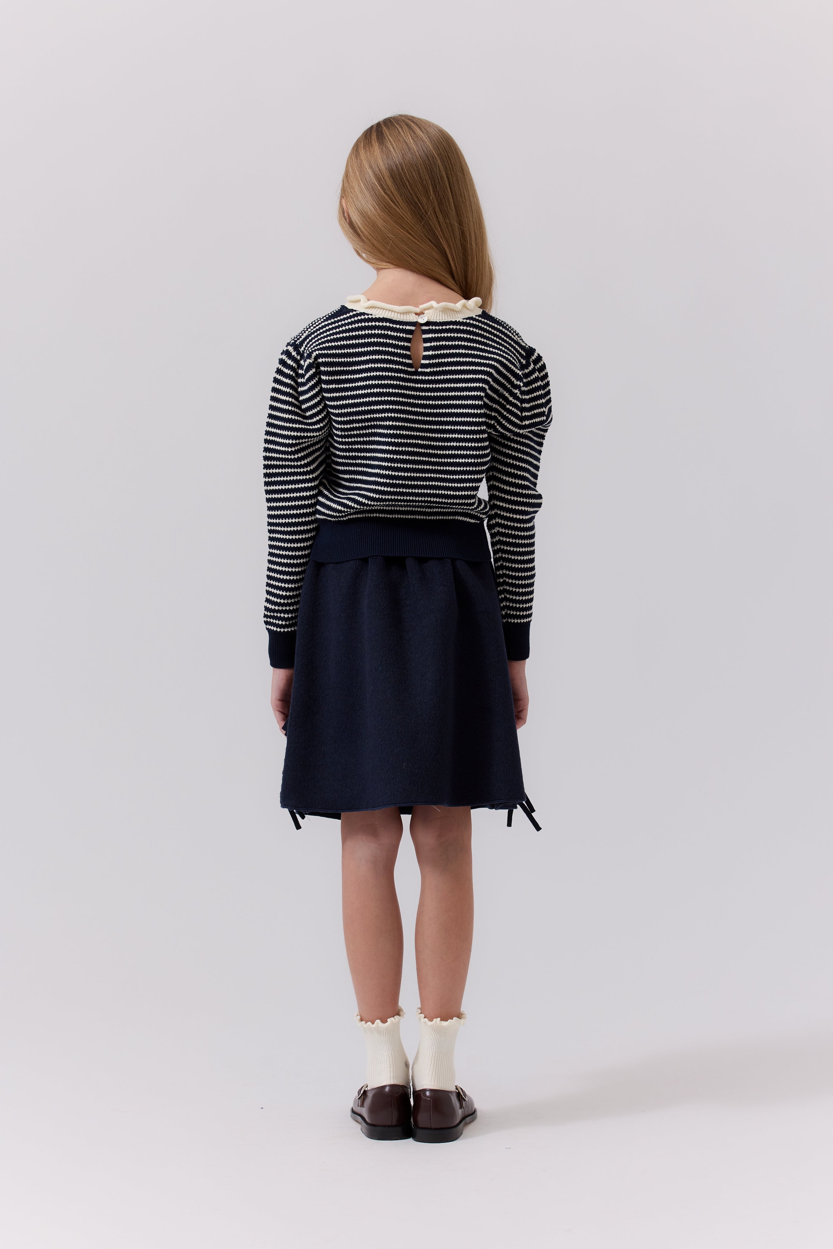 COTTIER 2PC CLIO STRIPED SWEATER WITH SKIRT