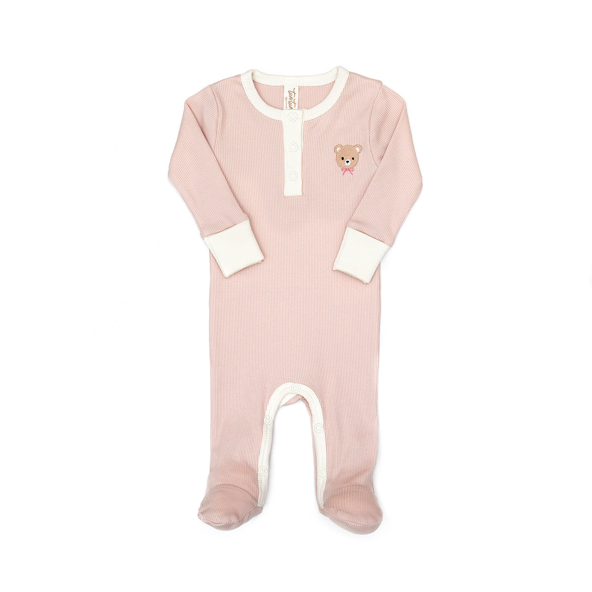 TUN TUN TEDDY APPLIQUE FOOTIE
