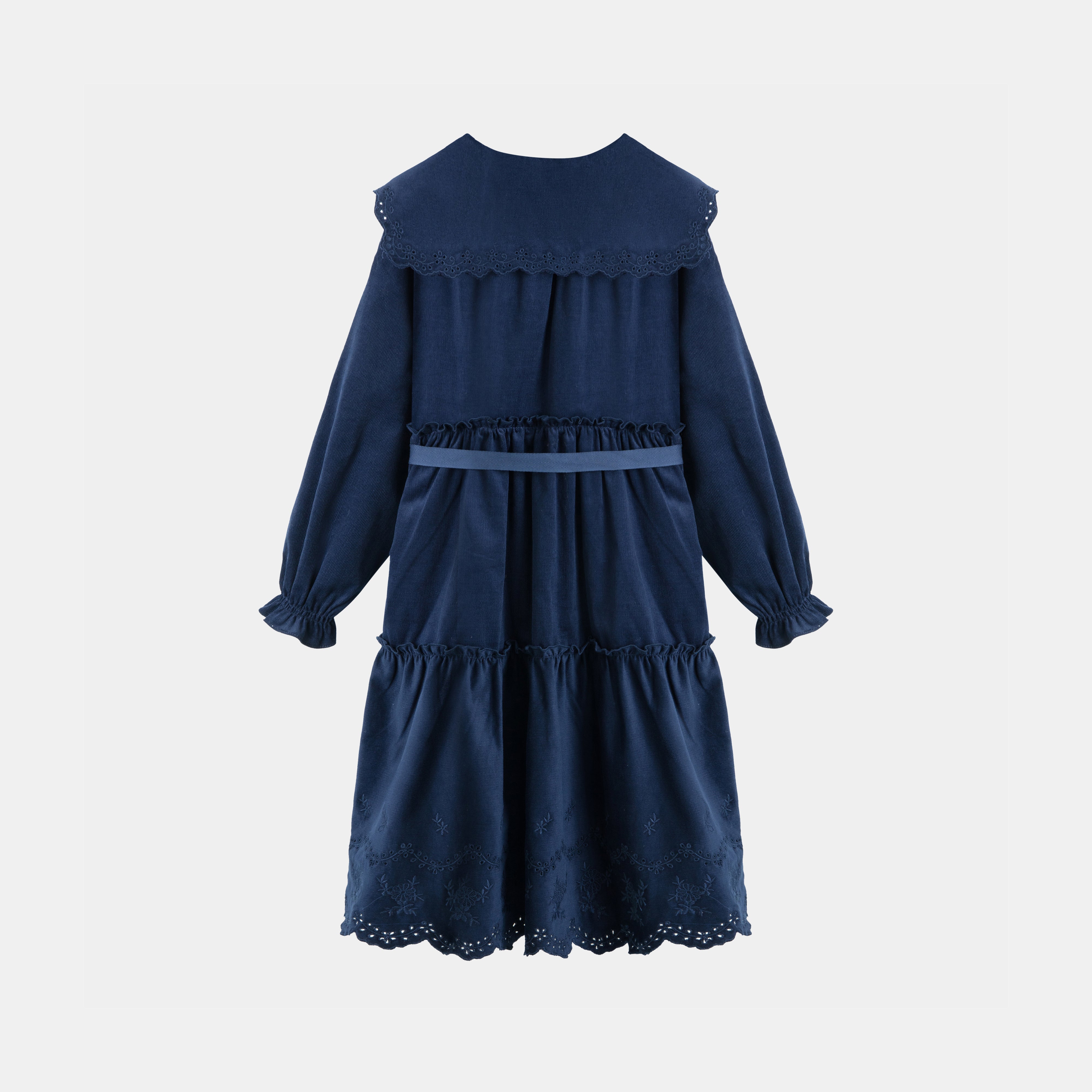 CERA UNA VOLTA MANOLA TUELLE OVERSIZE COLLAR DRESS