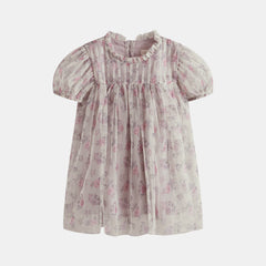 CERA UNA VOLTA KATE TUELLE ROSE PRINT DRESS