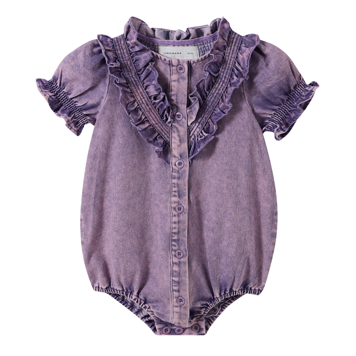 LIMONANA DENIM WASH ROMPER