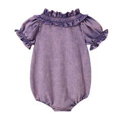 LIMONANA DENIM WASH ROMPER