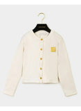 ESCADA CARDIGAN WITH GOLD LOGO CHEST PATCH