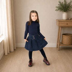 BONJOY PRINTED STRIPE SKIRT