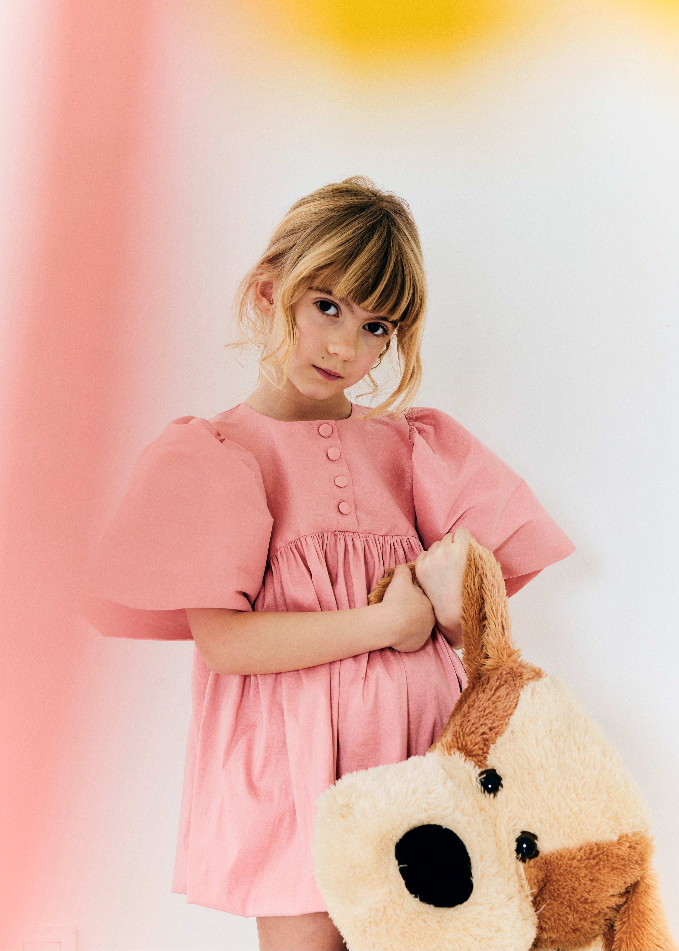 MORLEY YDOL FLOWY SLEEVE 4 BUTTON HIGHWAISTED DRESS